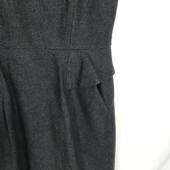French Connection Gray Ruffle Accent Sheath Dress - Picture 2 of 3